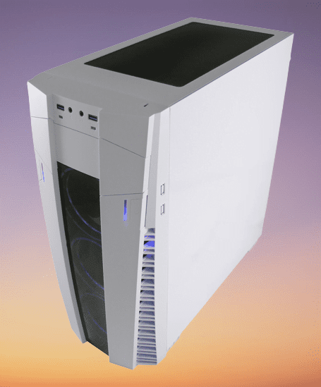 LC-Power Gaming 992W Solar Flare Computer Case Midi-Tower Black,White