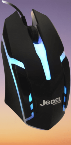 JEDEL M66 7 Colors Breathing LED USB Gaming Mouse