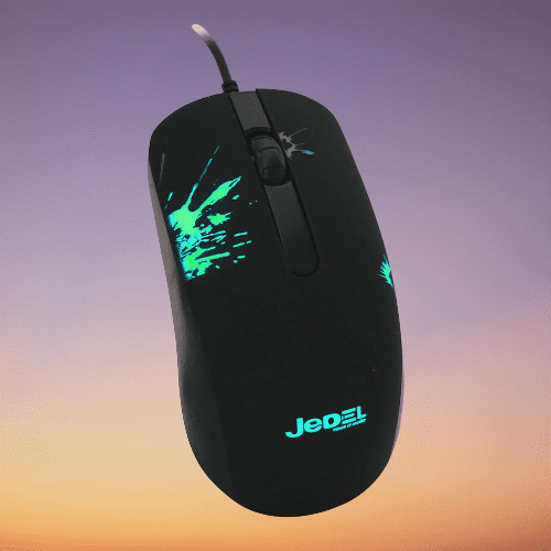 JEDEL M67 USB Wired 7 Color LED Gaming Mouse