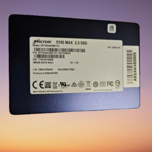 Disk SSD MICRON 480 MAX SATA III s kapacitou 5100 GB