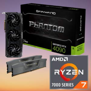 PC Gaming Set Ryzen 7 7800X3D, RTX 4090, 32GB DDR5 6000MT/s ram