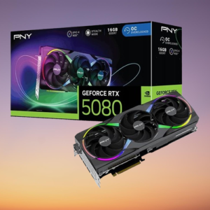 PNY GeForce RTX 5080 ARGB EPIC-X Overclocked Triple Fan