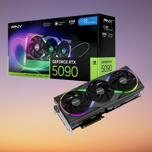 PNY GeForce RTX 5090 ARGB EPIC-X Overclocked Triple Fan