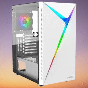GAMDIAS ARGUS E4 Elite Gaming ARGB White PC Gaming Case