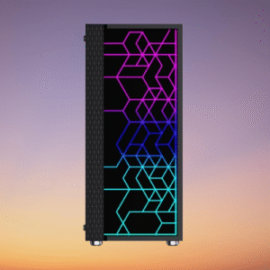 Gaming ATX Computer Case Fornax 2500, ARBG backlight, black