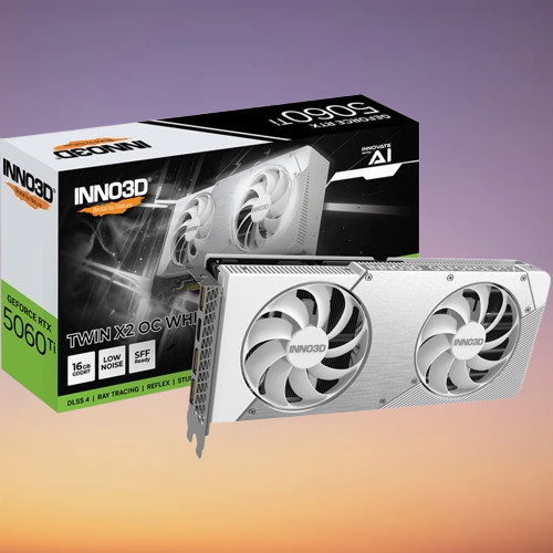 INNO3D GeForce RTX 5060 Ti TWIN X2 OC WHITE 16GB