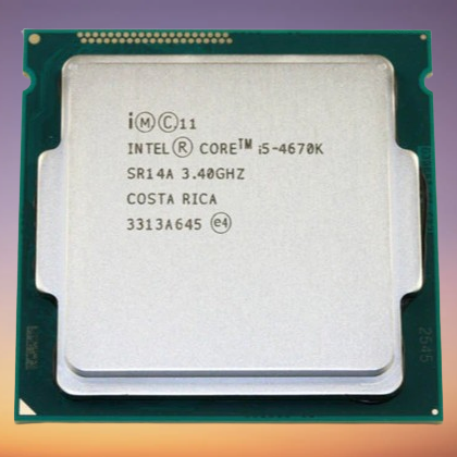 Intel Core i5-4670K Quad Core Processor, 4 x 3.8GHz Turbo