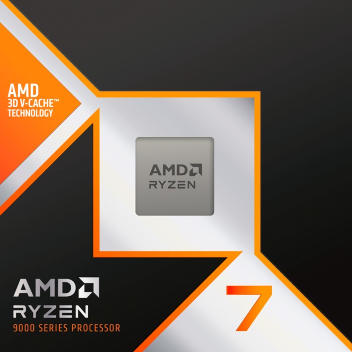 AMD Ryzen 7 9800X3D, 8 Core, 16 of Threads, 8 x 5.2GHz Turbo