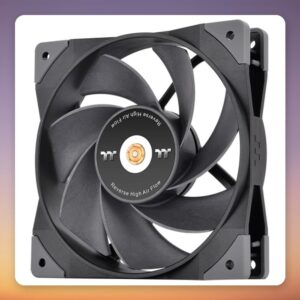 Thermaltake SWAFAN GT12 120 mm PWM Fan with 3 Interchangeable Blade Types, Single Pack