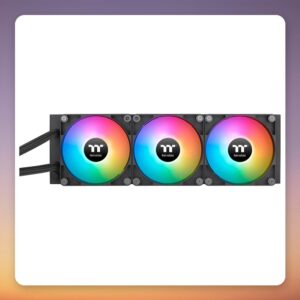 Thermaltake TH360 V2 Ultra ARGB Sync 360 mm AIO Liquid Cooler with LCD Display, Black