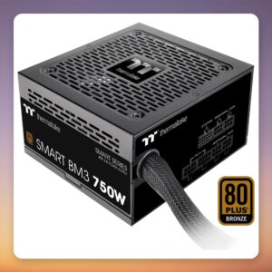 Thermaltake SMART BM3 750W 80 PLUS Bronze Semi-Modular ATX 3.0 PSU with 12VHPWR