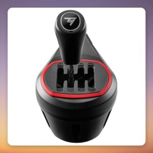 Thrustmaster TH8S Shifter Add-On 7+R H-Pattern Racing Shifter, Black/Red