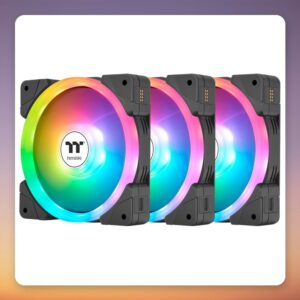Thermaltake SWAFAN EX14 ARGB Sync 140 mm PWM Fan, Black, 3-Pack, TT Premium Edition