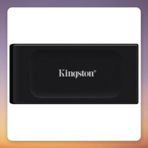 Kingston XS1000 1 TB Portable External SSD, USB 3.2 Gen 2, Black