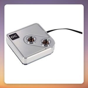 Alphacool Core 1 Aurora Silver CPU Water Block, ARGB, Silver