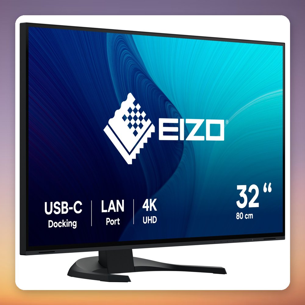 Eizo FlexScan EV3240X-BK 32-inch 4K IPS Monitor with USB-C 94 W Docking, Black