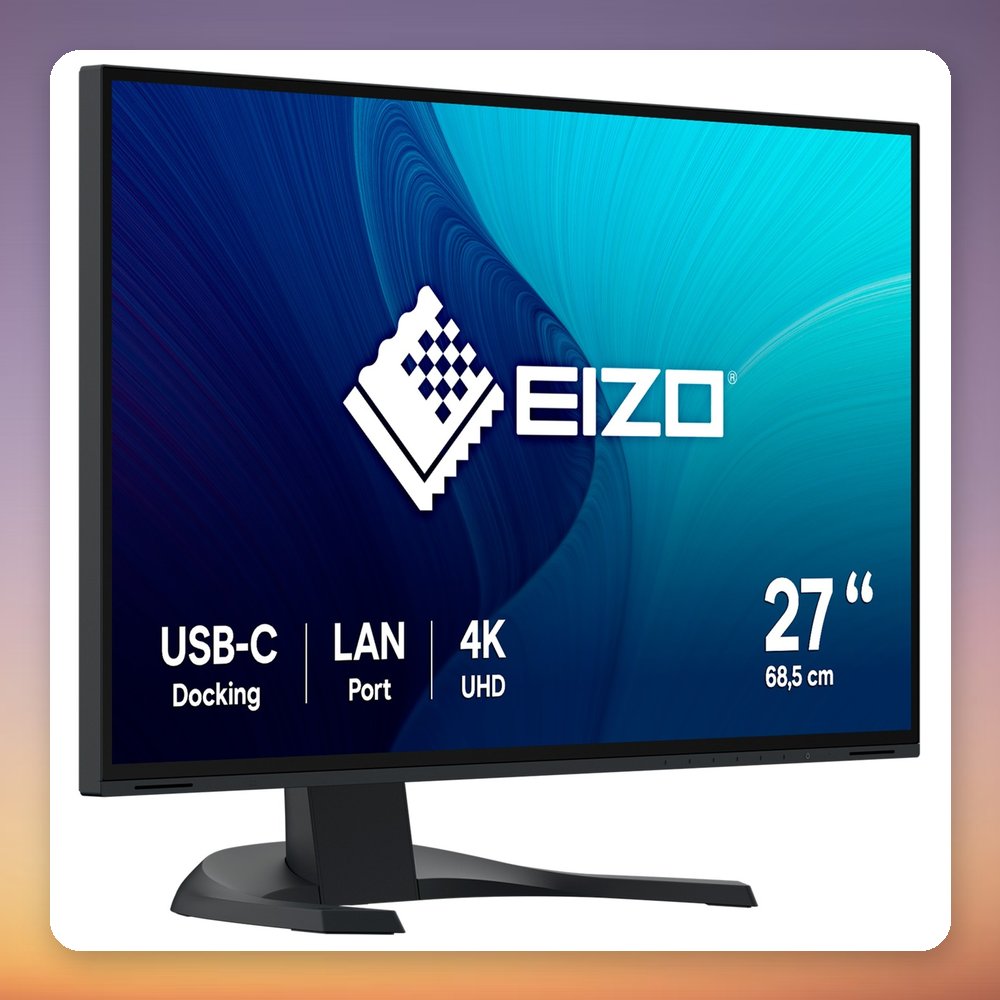Eizo FlexScan EV2740X-BK 27-Inch 4K UHD IPS Monitor, USB-C 94W, Black