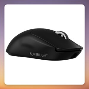 Logitech PRO X SUPERLIGHT 2 Wireless Gaming Mouse, Black, 60 g, 2.4 GHz LIGHTSPEED
