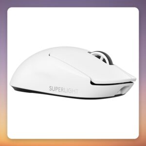 Logitech PRO X SUPERLIGHT 2 Wireless Gaming Mouse, White, 32,000 DPI, 60 g