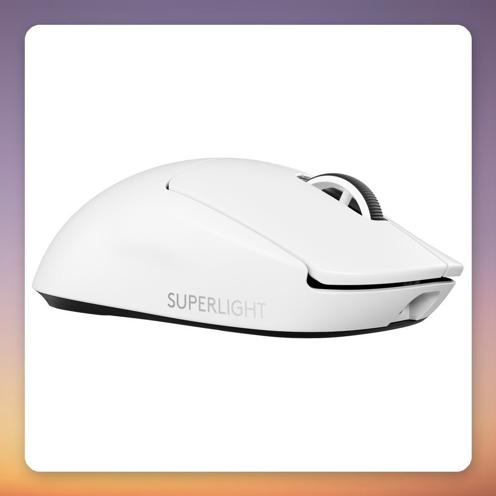 Logitech PRO X SUPERLIGHT 2 Wireless Gaming Mouse, White, 32,000 DPI, 60 g