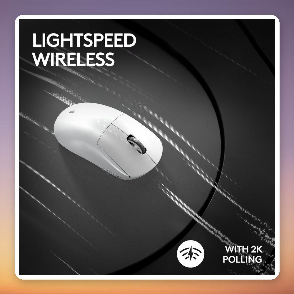 Logitech PRO X SUPERLIGHT 2 Wireless Gaming Mouse, White, 32,000 DPI, 60 g – image 6