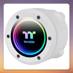 Thermaltake TH240 V2 ARGB Sync 240 mm AIO Liquid Cooler, Snow Edition, White