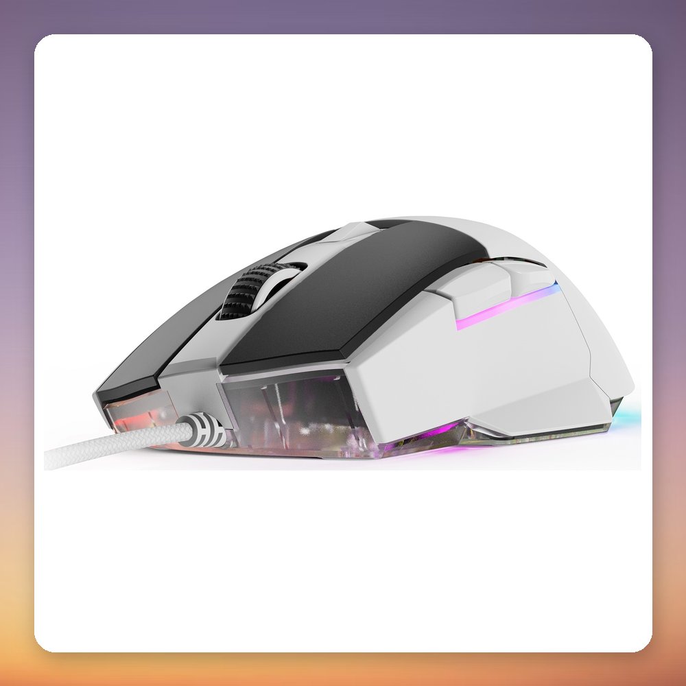 Sharkoon SKILLER SGM35 Wired Gaming Mouse, 6400 DPI, RGB, White – image 6