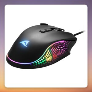 Sharkoon SHARK Force 3 Wired Gaming Mouse, 12800 DPI, A825 Sensor, RGB, Black