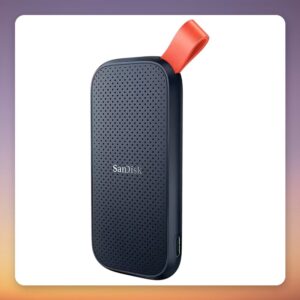 SanDisk Portable SSD 2 TB External SSD, USB-C 3.2 Gen 2, Anthracite