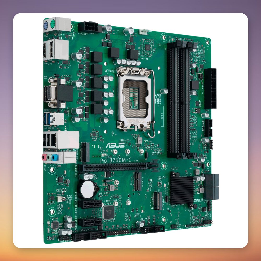 Asus PRO B760M-C-CSM Intel B760 LGA 1700 Micro ATX DDR5 Motherboard – image 3