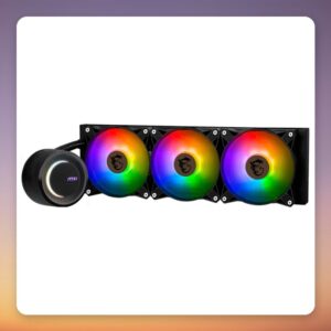MSI MAG CoreLiquid E360 360 mm AIO Liquid CPU Cooler, Black, ARGB