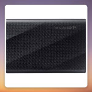 Samsung Portable SSD T9 1 TB External SSD, USB 3.2 Gen 2×2, 2,000 MB/s, Black