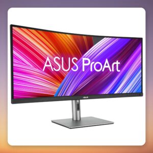 Asus ProArt PA34VCNV 34.1" UWQHD 3440x1440 Curved IPS Monitor, 60 Hz, USB-C 96 W