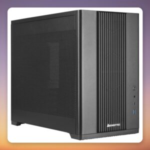 Chieftec BX-MESH BX-10B-M-OP Micro-ATX Mini Tower Case, Black, Tempered Glass