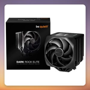 be quiet! Dark Rock Elite 135 mm Dual-Fan CPU Air Cooler, 7 Heat Pipes, 280W TDP, Black