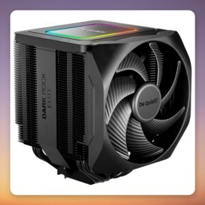 be quiet! Dark Rock Elite 135 mm Dual-Fan CPU Air Cooler, 7 Heat Pipes, 280W TDP, Black