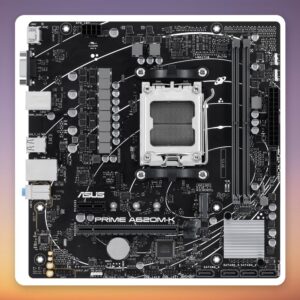 Asus PRIME A620M-K AMD A620 Socket AM5 Micro-ATX Motherboard, DDR5