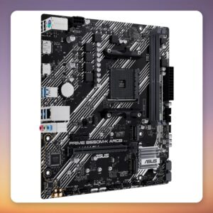 Asus PRIME B550M-K ARGB AMD B550 Socket AM4 Micro ATX Motherboard