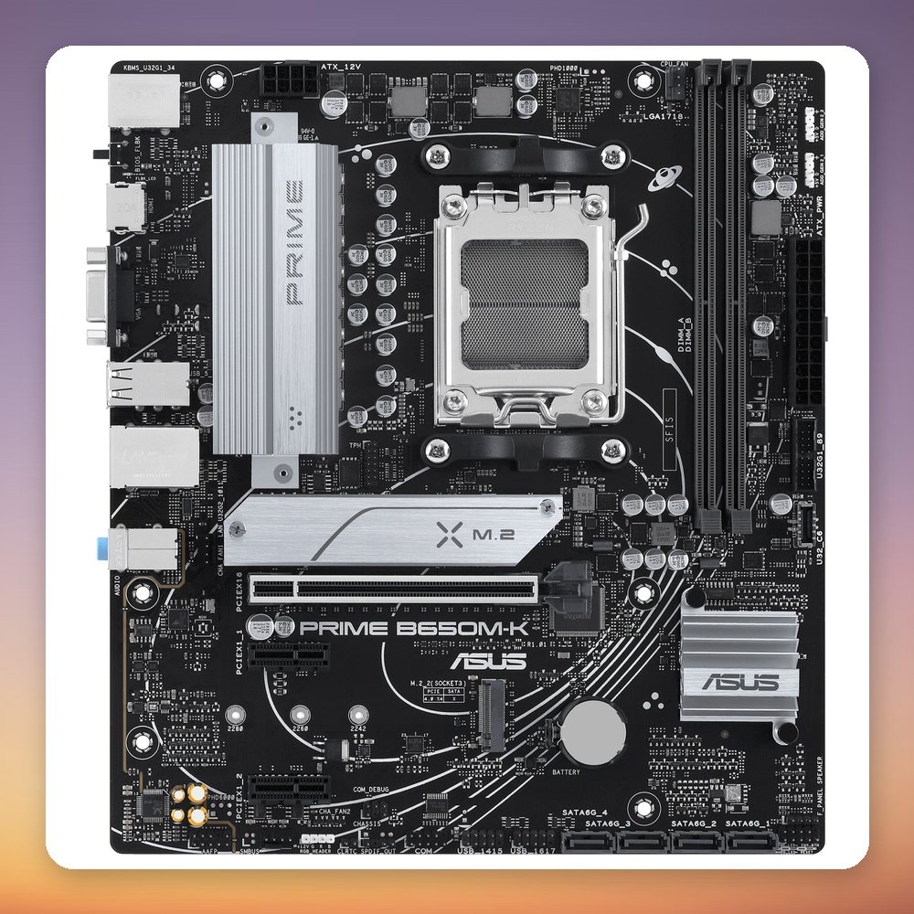 Asus PRIME B650M-K AM5 Micro-ATX Motherboard, AMD B650, DDR5, 2.5 GbE – image 2