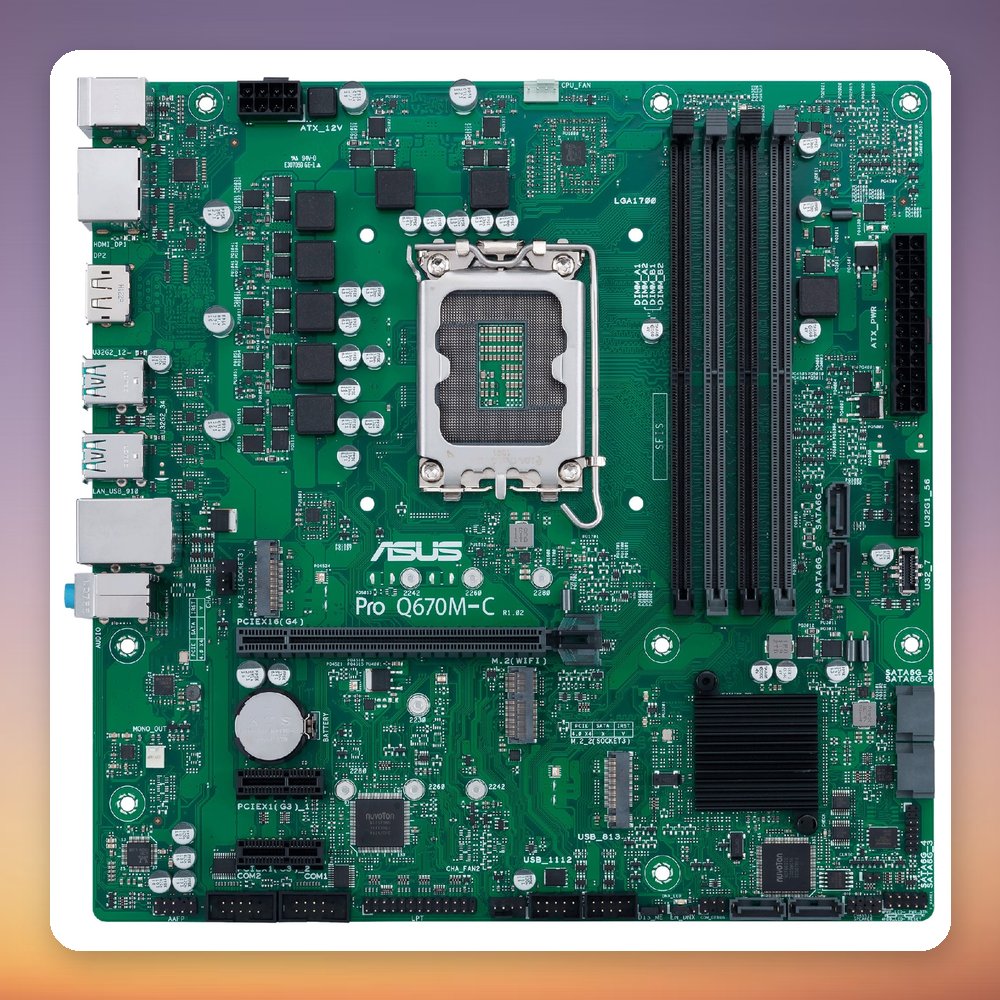Asus PRO Q670M-C-CSM Intel Q670 LGA 1700 DDR5 micro ATX Motherboard – image 2