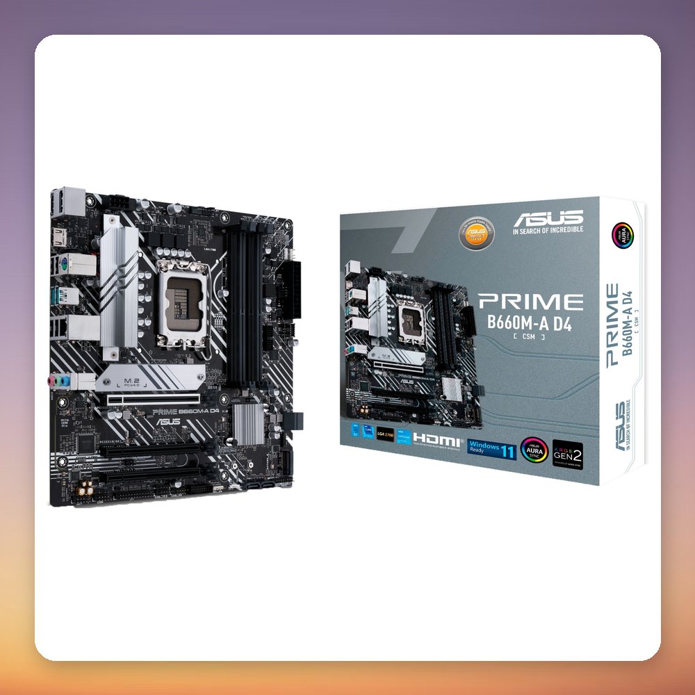 Asus PRIME B660M-A D4-CSM Intel B660 LGA 1700 DDR4 mATX Motherboard