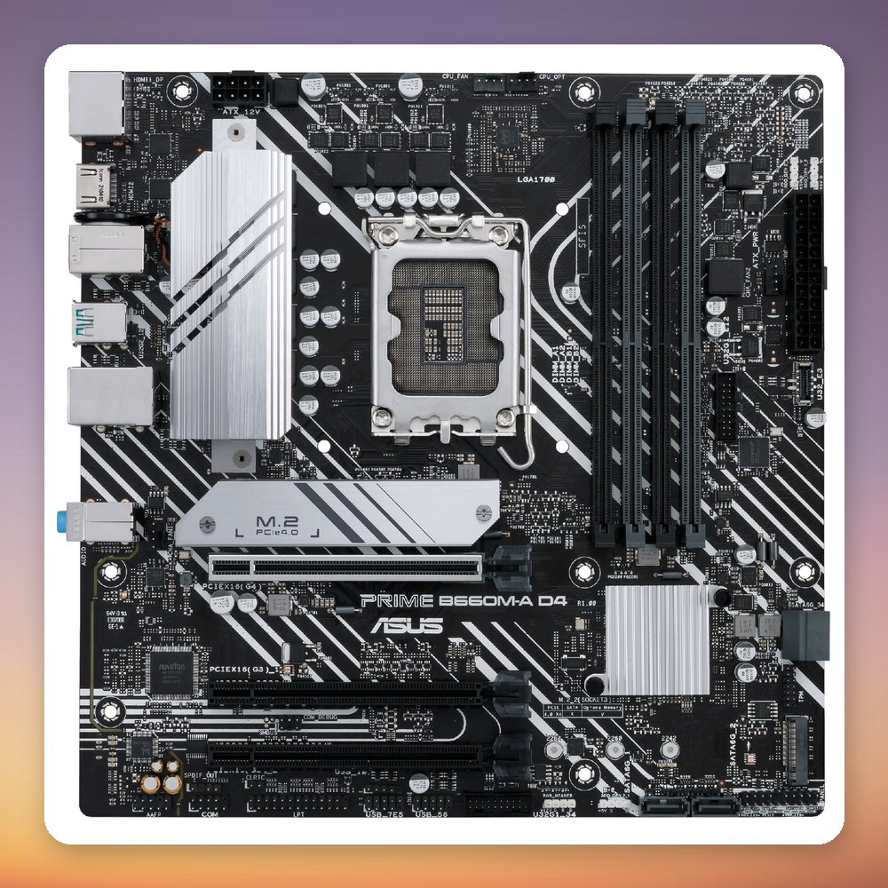 Asus PRIME B660M-A D4-CSM Intel B660 LGA 1700 DDR4 mATX Motherboard – image 2