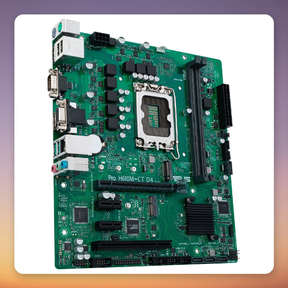 Asus PRO H610M-C D4-CSM LGA 1700 Intel H610 Micro ATX Motherboard, DDR4 – image 3