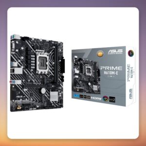 Asus PRIME H610M-E-CSM Intel H610 LGA 1700 DDR5 micro ATX Motherboard