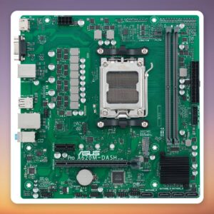 Asus PRO A620M-DASH-CSM AM5 Micro ATX Motherboard, A620, DDR5, 24/7