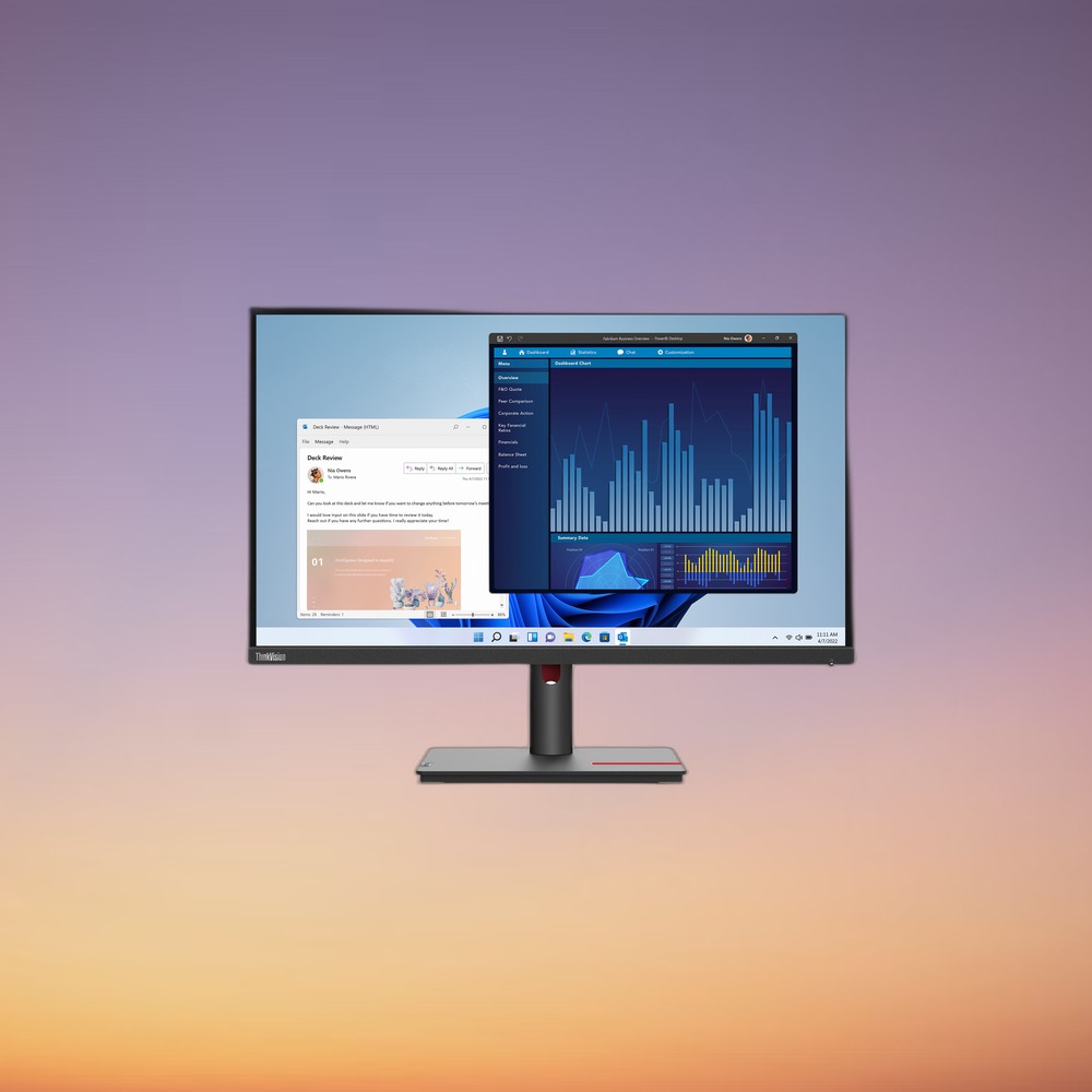 Lenovo ThinkVision T27p-30 27" UltraHD 4K IPS Monitor - Image 4