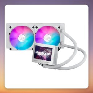 Asus ROG Ryujin III 240 ARGB White Edition 240 mm AIO Liquid Cooler with 3.5-inch LCD