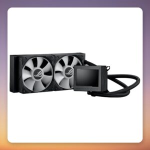 Asus ROG Ryujin III 240 ARGB 240 mm AIO Liquid Cooler with 3.5″ LCD, Black