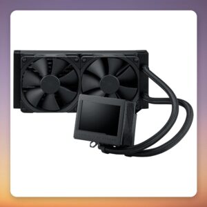 Asus ROG Ryujin III 240 AIO Liquid CPU Cooler, 2x 120 mm, 3.5-inch LCD, Black