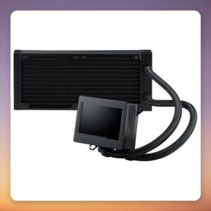 Asus ROG Ryujin III 240 AIO Liquid CPU Cooler, 2x 120 mm, 3.5-inch LCD, Black